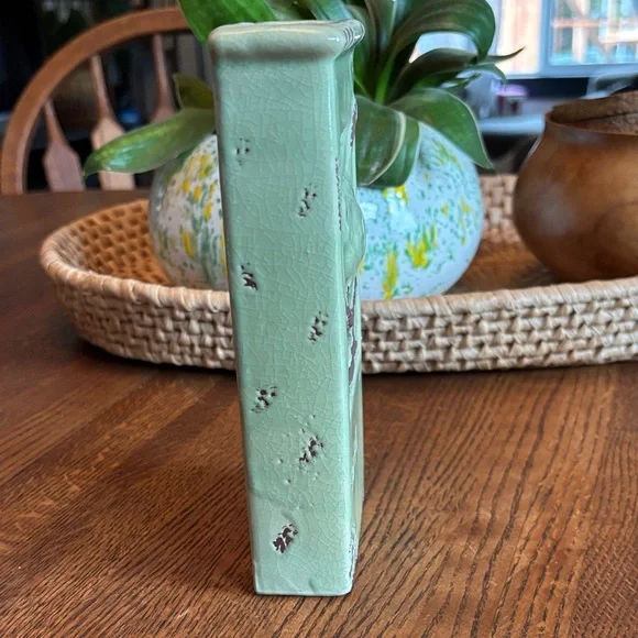 Ceramic Green Bird Wall Vase - Picture 5 of 9